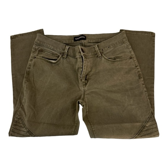 Express Pintuck Knee Skinny Jeans - Picture 9 of 10